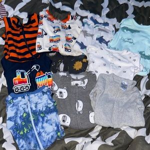baby boy sleeper lot